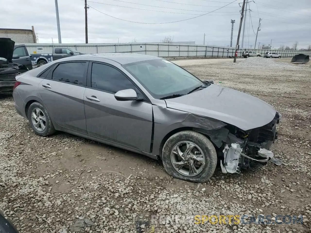 4 Photograph of a damaged car KMHLL4AG7MU069480 HYUNDAI ELANTRA 2021