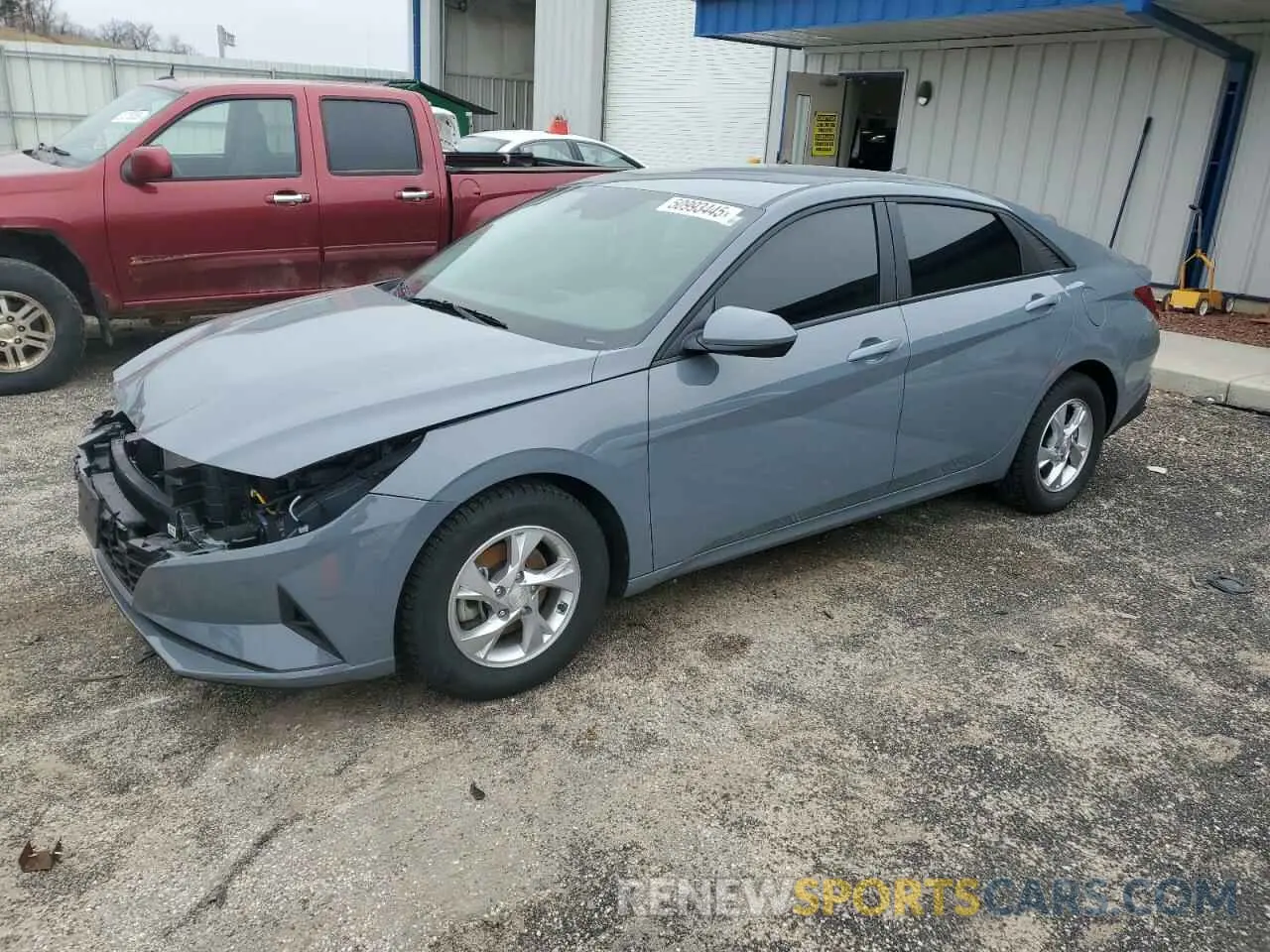 1 Photograph of a damaged car KMHLL4AG7MU177940 HYUNDAI ELANTRA 2021
