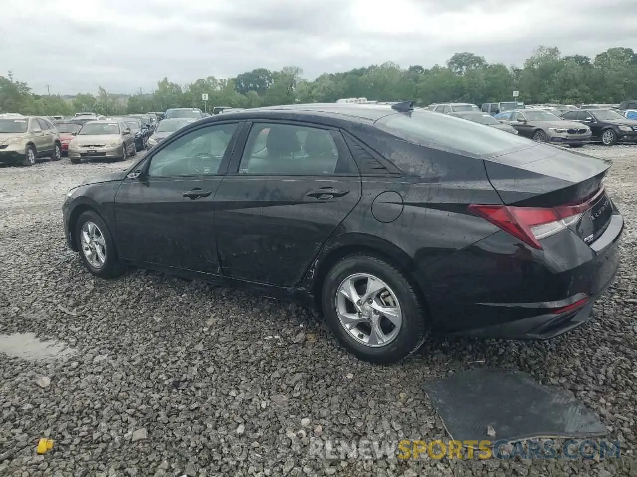 2 Photograph of a damaged car KMHLL4AG8MU071979 HYUNDAI ELANTRA 2021