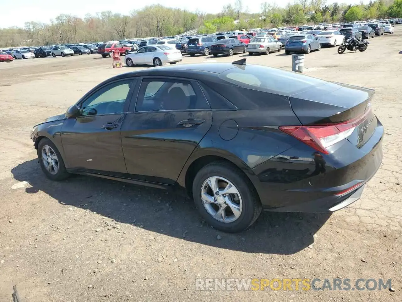 2 Photograph of a damaged car KMHLL4AG8MU146020 HYUNDAI ELANTRA 2021