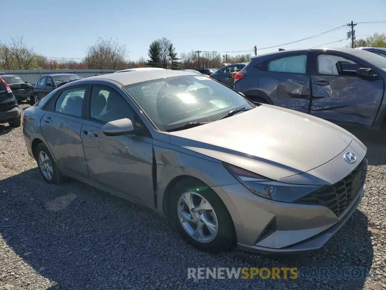 4 Photograph of a damaged car KMHLL4AG9MU159133 HYUNDAI ELANTRA 2021