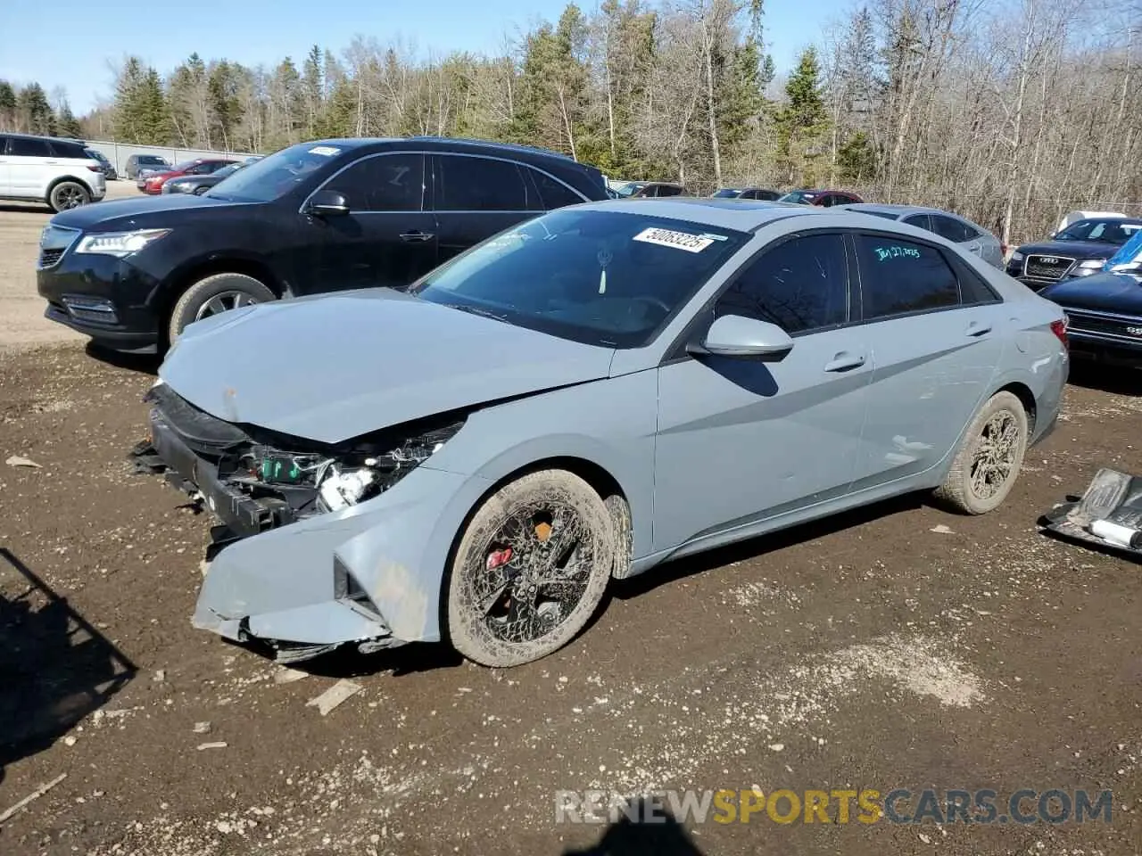 1 Photograph of a damaged car KMHLM4AG0MU067101 HYUNDAI ELANTRA 2021