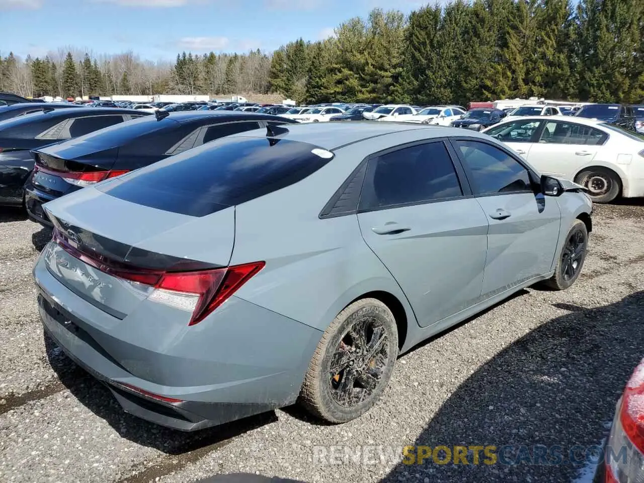 3 Photograph of a damaged car KMHLM4AG0MU067101 HYUNDAI ELANTRA 2021