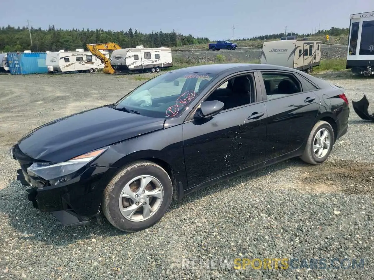 1 Photograph of a damaged car KMHLM4AG0MU067731 HYUNDAI ELANTRA 2021