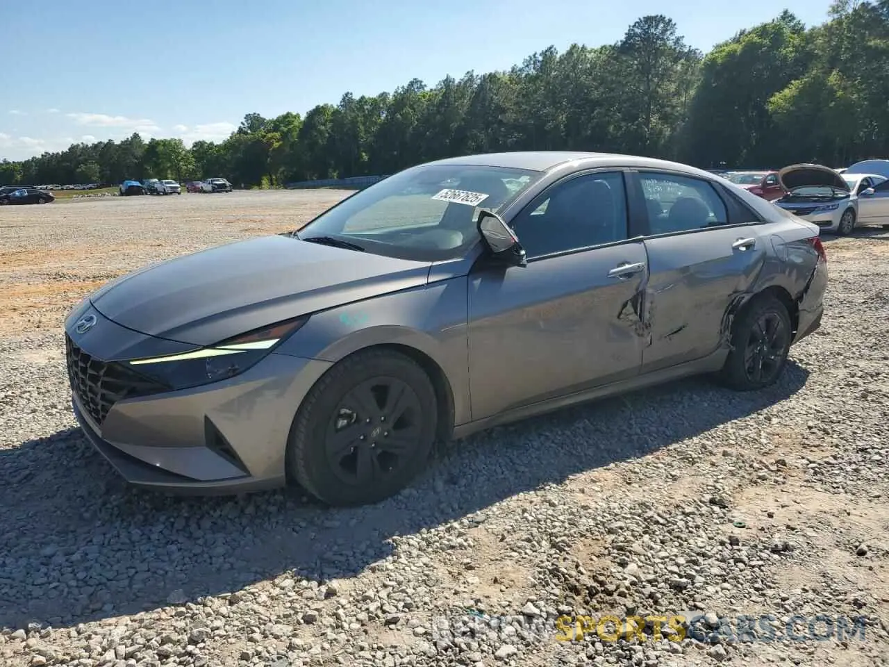 1 Photograph of a damaged car KMHLM4AG0MU070841 HYUNDAI ELANTRA 2021