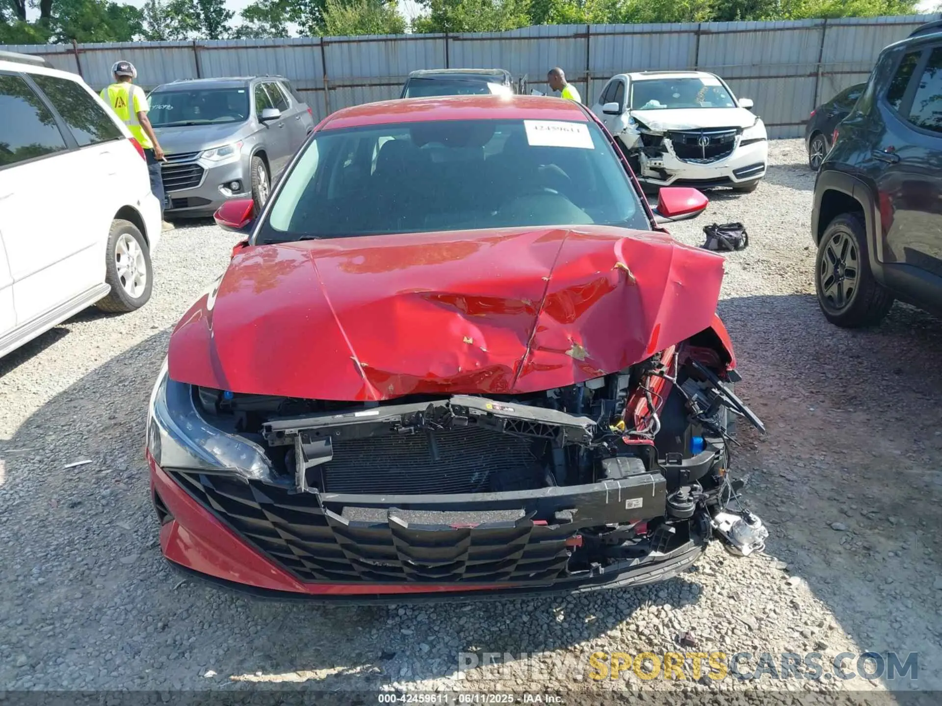 13 Photograph of a damaged car KMHLM4AG0MU074498 HYUNDAI ELANTRA 2021