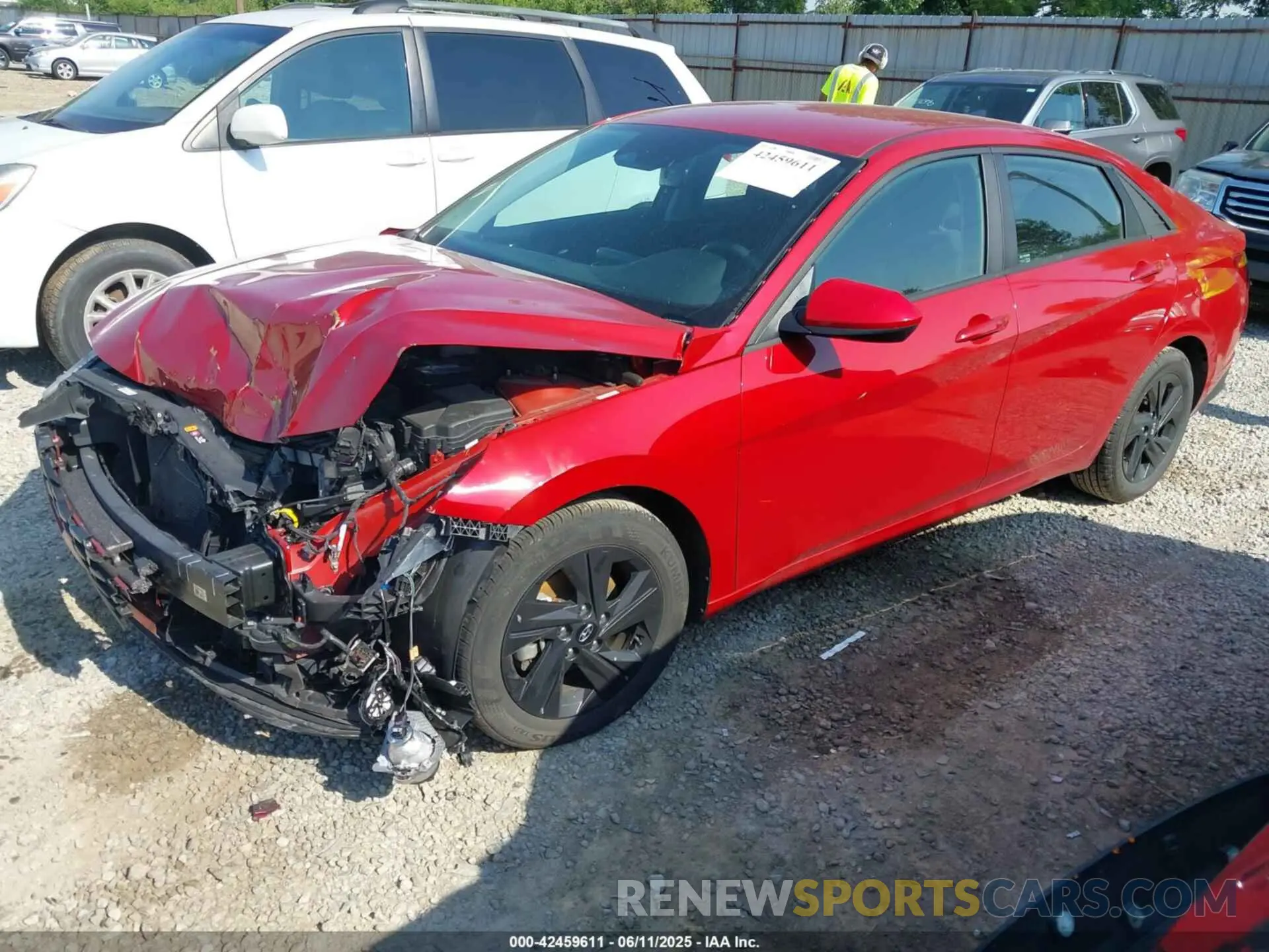 2 Photograph of a damaged car KMHLM4AG0MU074498 HYUNDAI ELANTRA 2021
