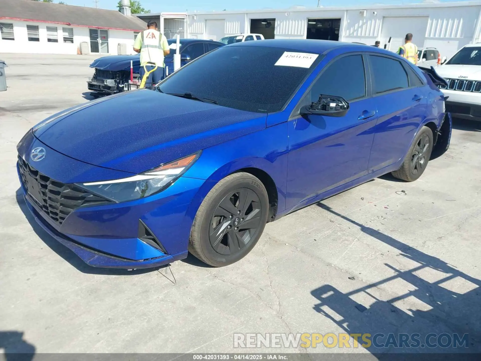 2 Photograph of a damaged car KMHLM4AG0MU111078 HYUNDAI ELANTRA 2021