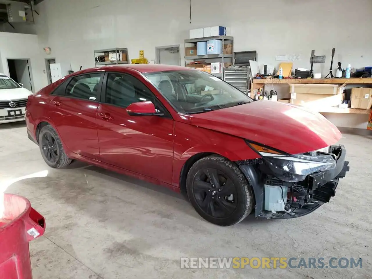 4 Photograph of a damaged car KMHLM4AG0MU163214 HYUNDAI ELANTRA 2021