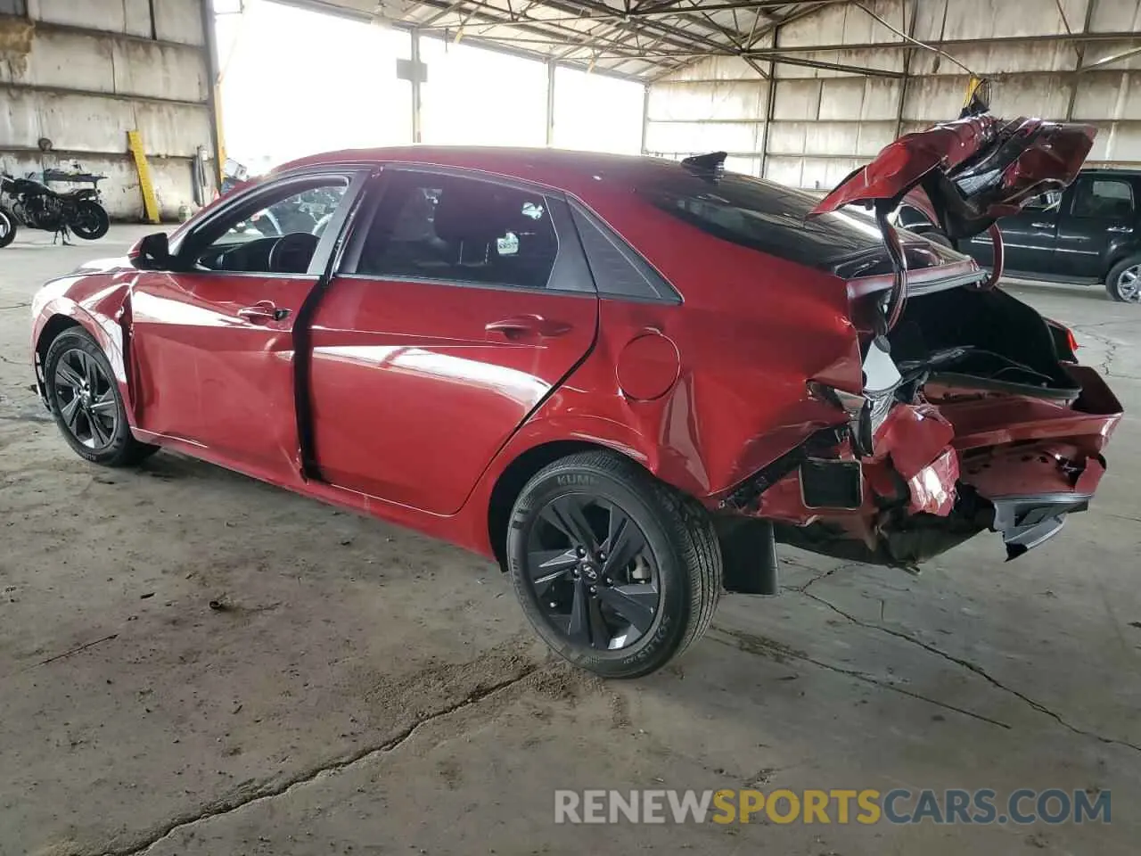 2 Photograph of a damaged car KMHLM4AG0MU177923 HYUNDAI ELANTRA 2021