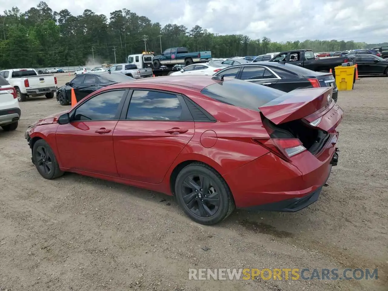 2 Photograph of a damaged car KMHLM4AG0MU193121 HYUNDAI ELANTRA 2021