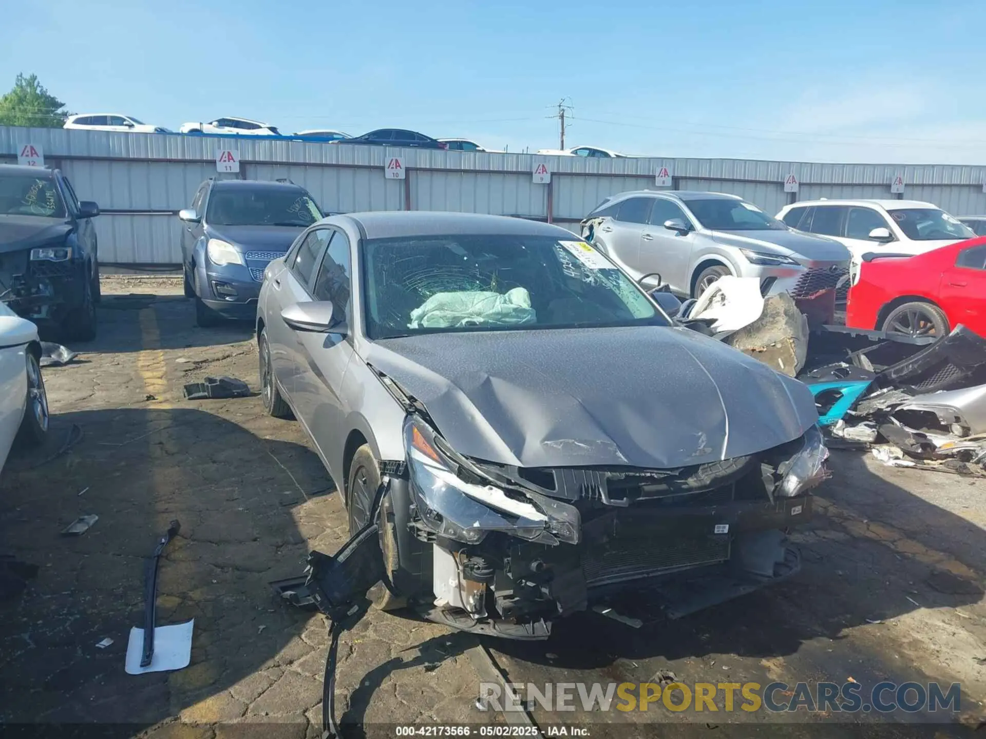 1 Photograph of a damaged car KMHLM4AG1MU140346 HYUNDAI ELANTRA 2021