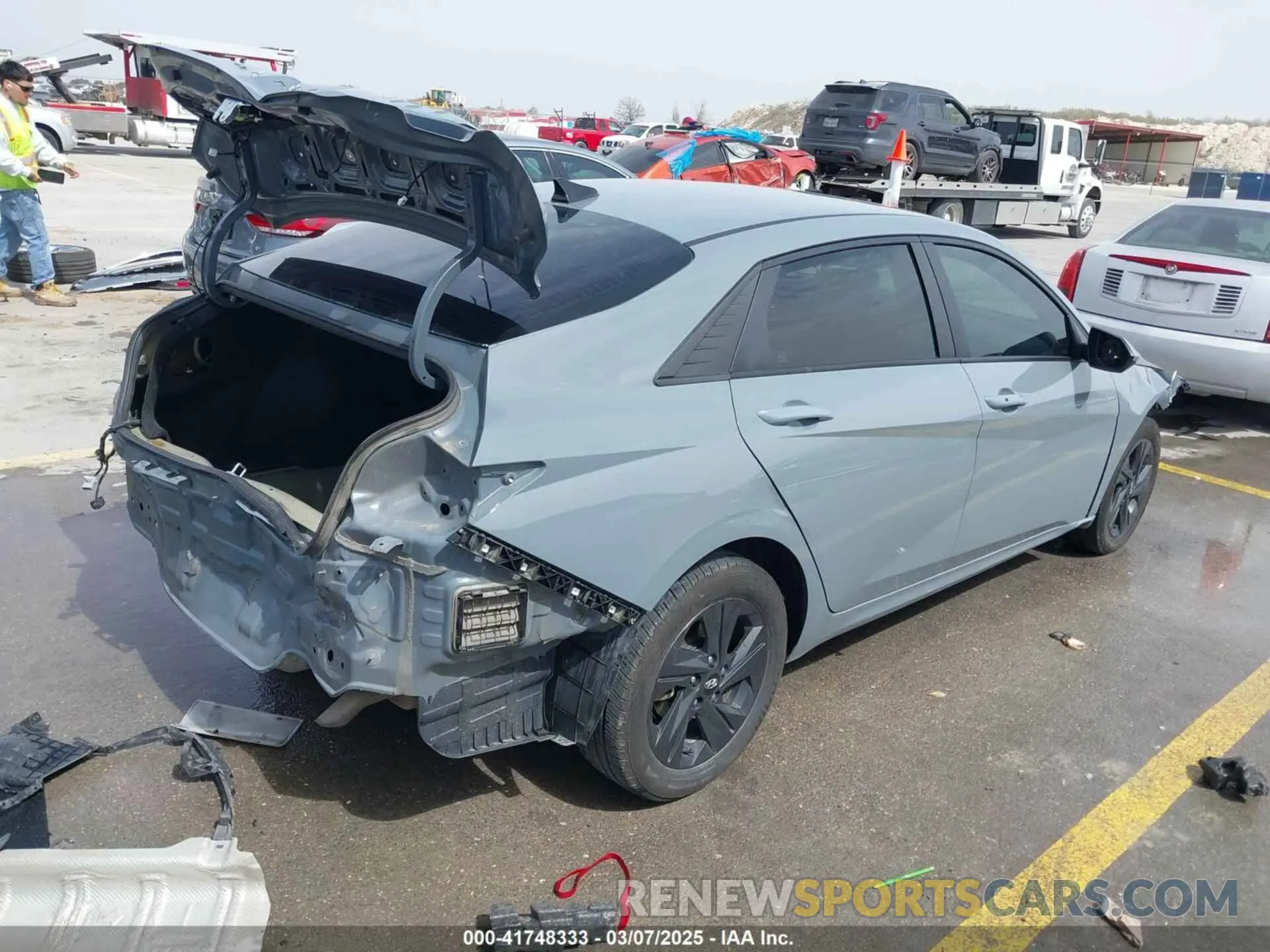 4 Photograph of a damaged car KMHLM4AG1MU144395 HYUNDAI ELANTRA 2021