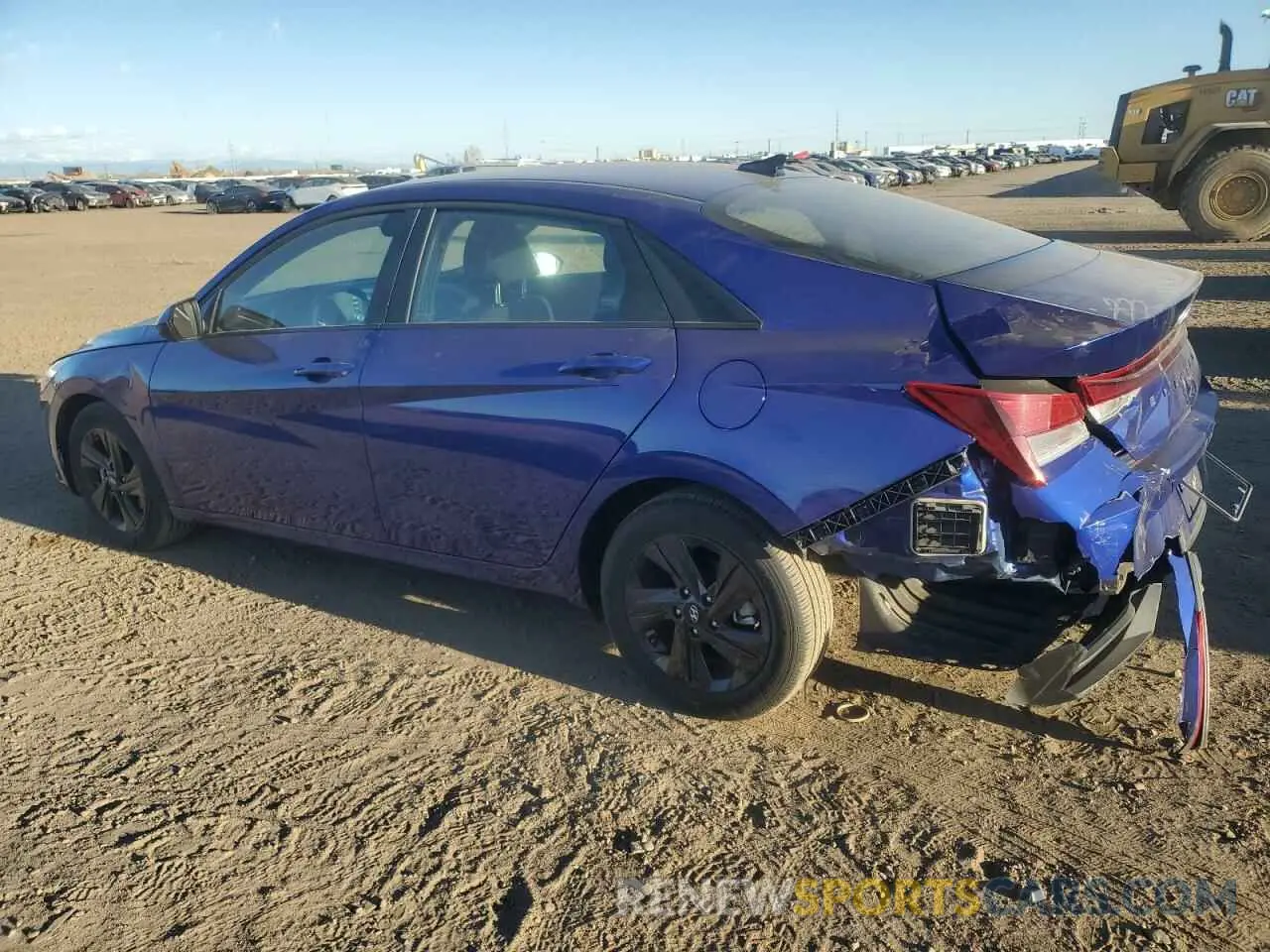 2 Photograph of a damaged car KMHLM4AG1MU158099 HYUNDAI ELANTRA 2021