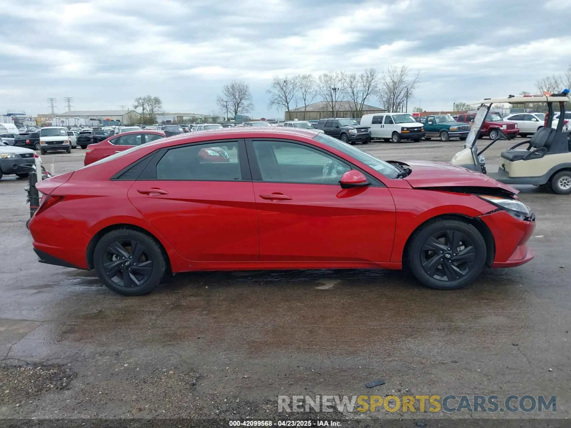 13 Photograph of a damaged car KMHLM4AG1MU175615 HYUNDAI ELANTRA 2021
