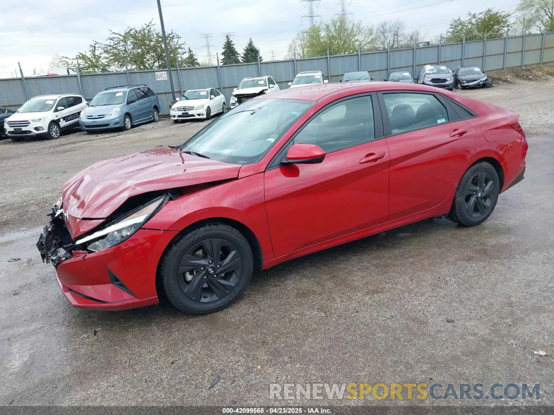 2 Photograph of a damaged car KMHLM4AG1MU175615 HYUNDAI ELANTRA 2021