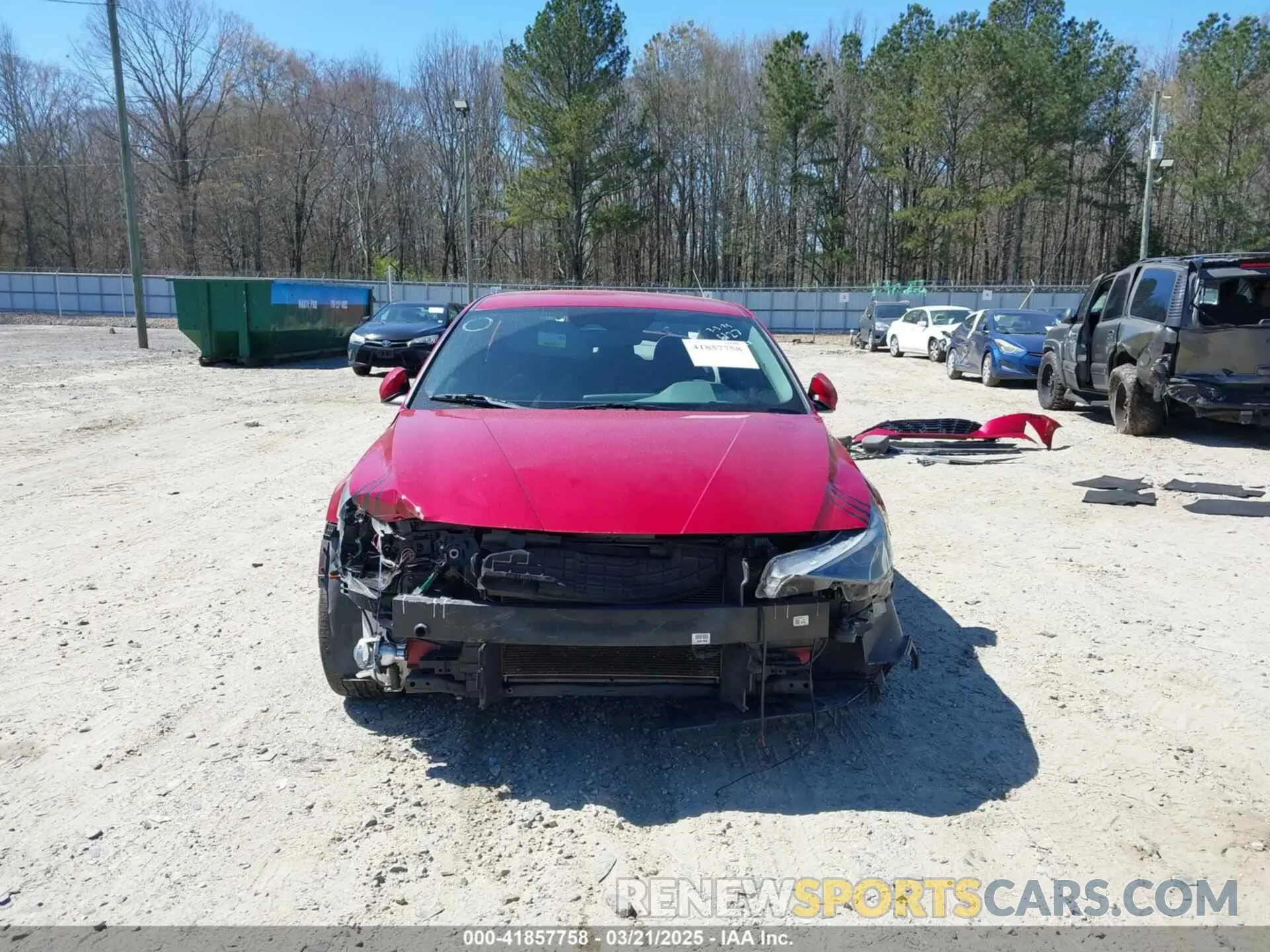 13 Photograph of a damaged car KMHLM4AG2MU066127 HYUNDAI ELANTRA 2021