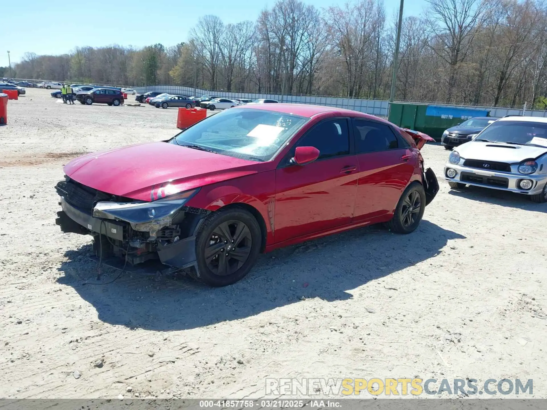2 Photograph of a damaged car KMHLM4AG2MU066127 HYUNDAI ELANTRA 2021