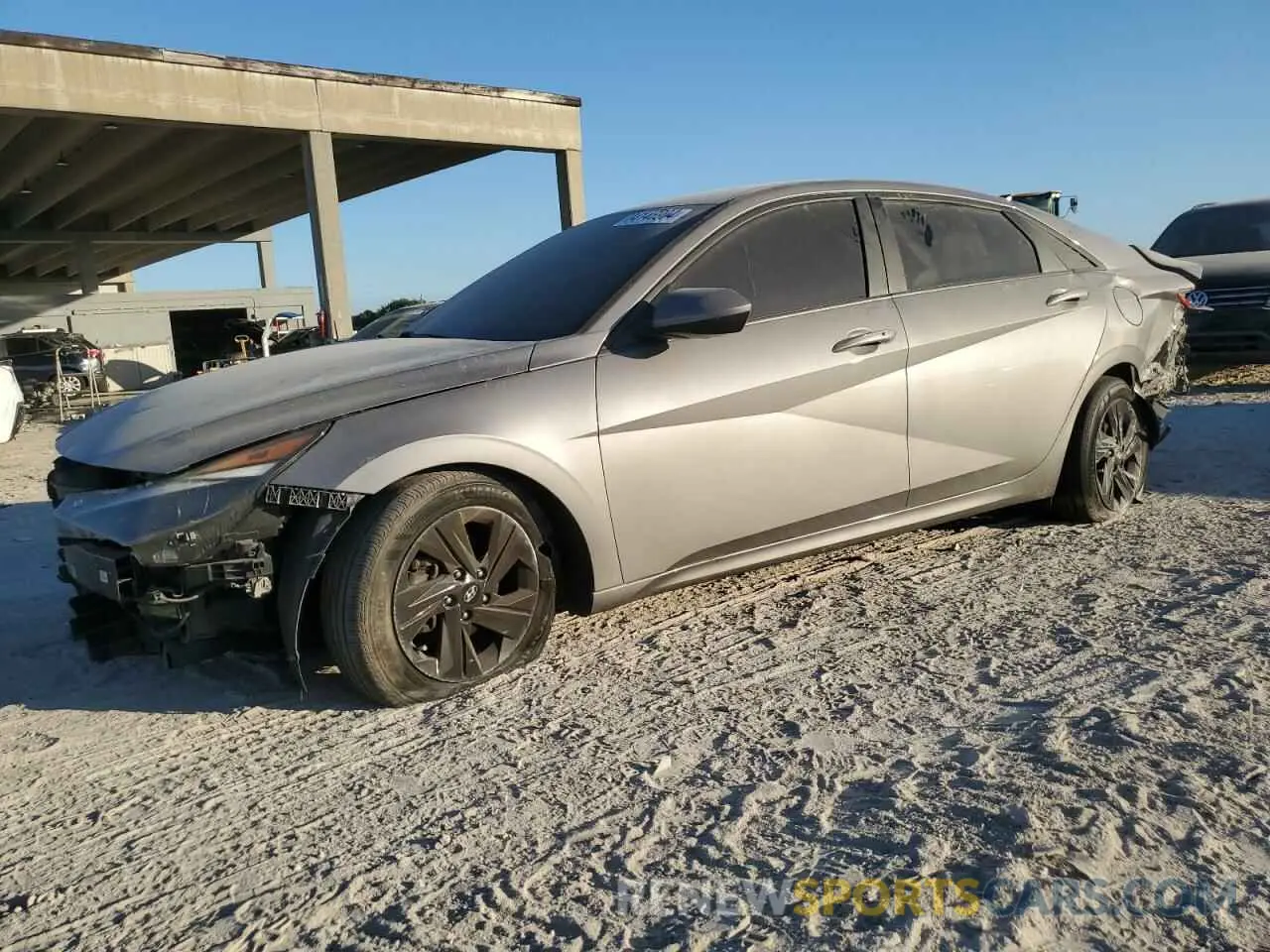 1 Photograph of a damaged car KMHLM4AG2MU157222 HYUNDAI ELANTRA 2021