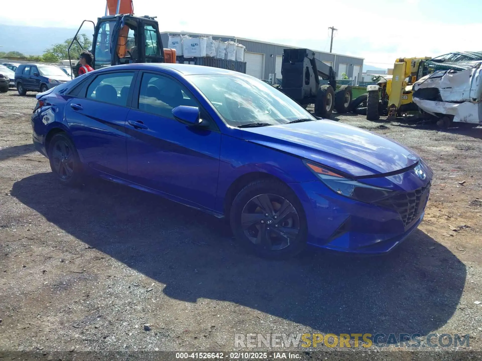 1 Photograph of a damaged car KMHLM4AG2MU178040 HYUNDAI ELANTRA 2021