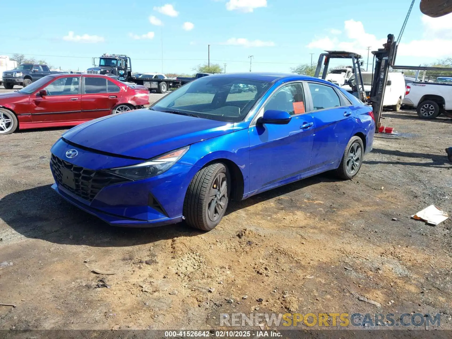2 Photograph of a damaged car KMHLM4AG2MU178040 HYUNDAI ELANTRA 2021