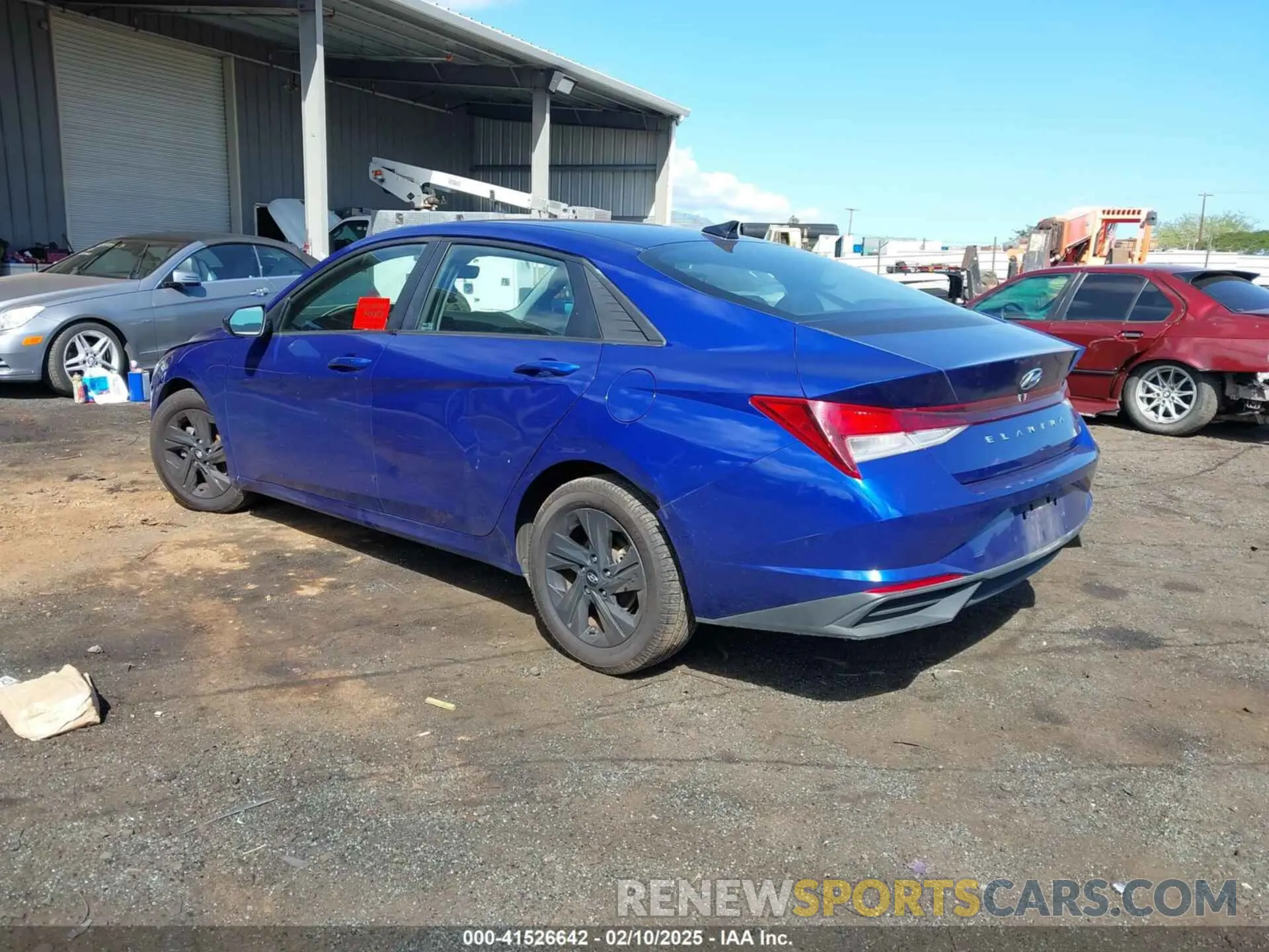 3 Photograph of a damaged car KMHLM4AG2MU178040 HYUNDAI ELANTRA 2021