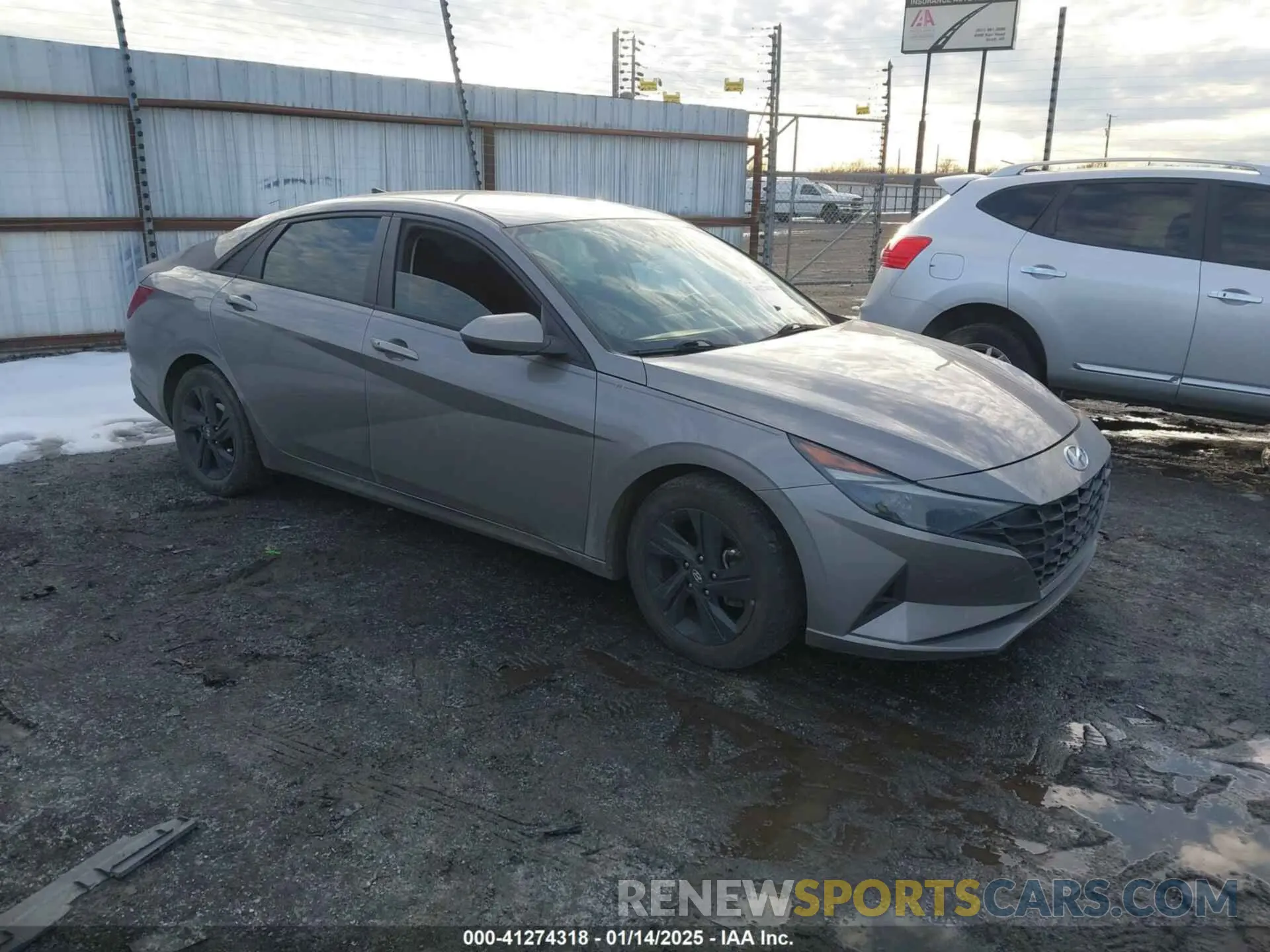 1 Photograph of a damaged car KMHLM4AG3MU107316 HYUNDAI ELANTRA 2021