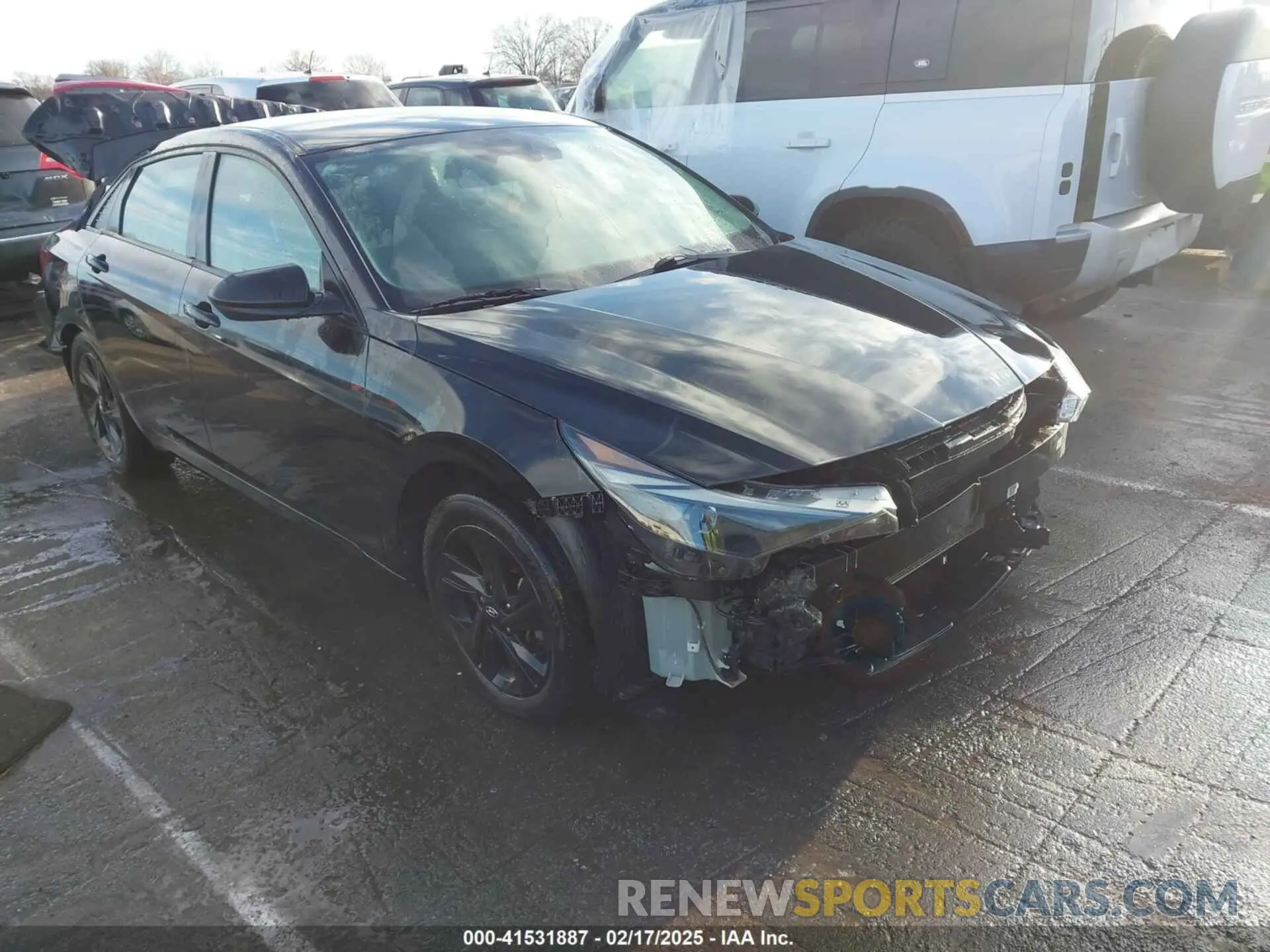1 Photograph of a damaged car KMHLM4AG3MU118414 HYUNDAI ELANTRA 2021