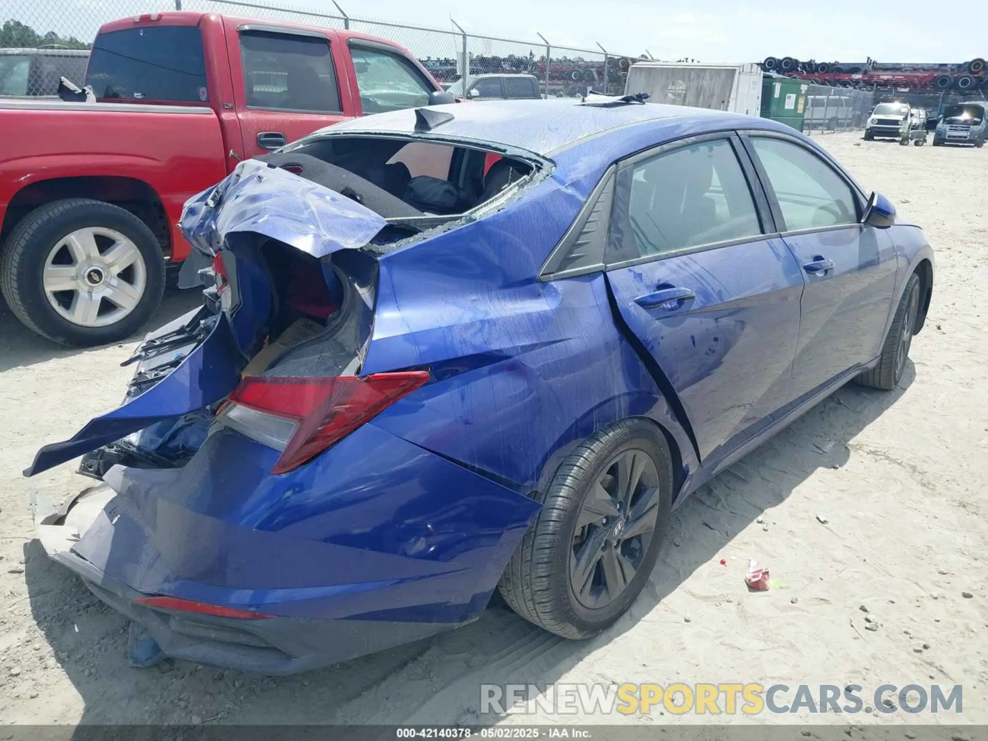4 Photograph of a damaged car KMHLM4AG3MU159500 HYUNDAI ELANTRA 2021