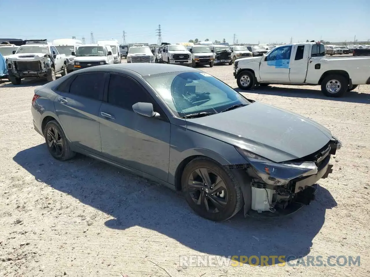 4 Photograph of a damaged car KMHLM4AG3MU164308 HYUNDAI ELANTRA 2021