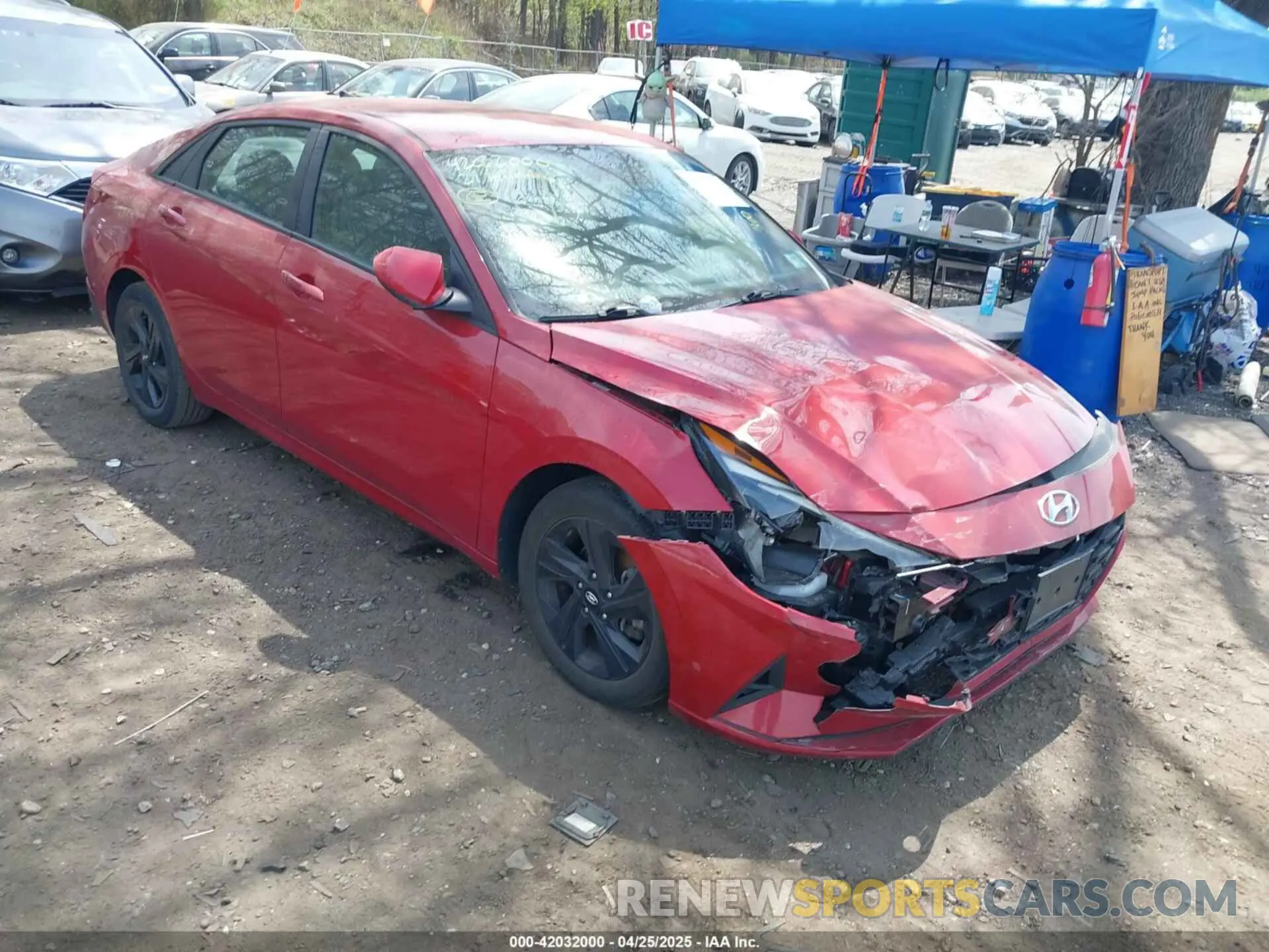 6 Photograph of a damaged car KMHLM4AG4MU066193 HYUNDAI ELANTRA 2021