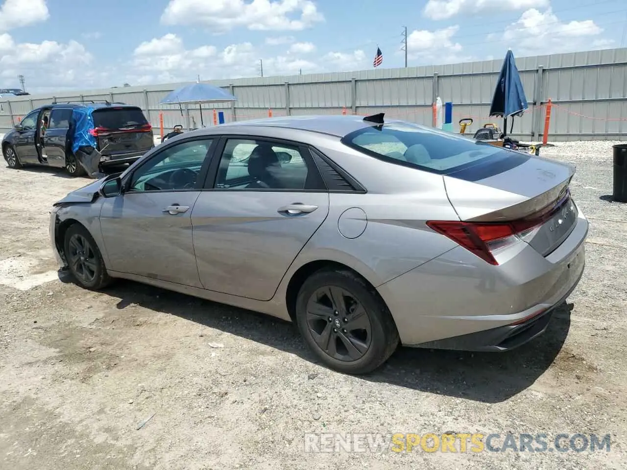 2 Photograph of a damaged car KMHLM4AG4MU156640 HYUNDAI ELANTRA 2021
