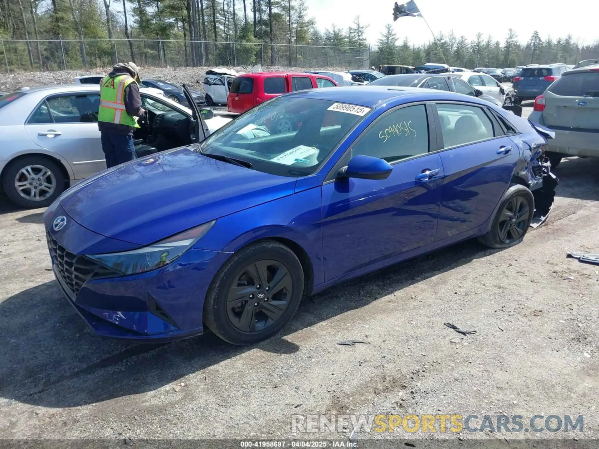 2 Photograph of a damaged car KMHLM4AG5MU073105 HYUNDAI ELANTRA 2021