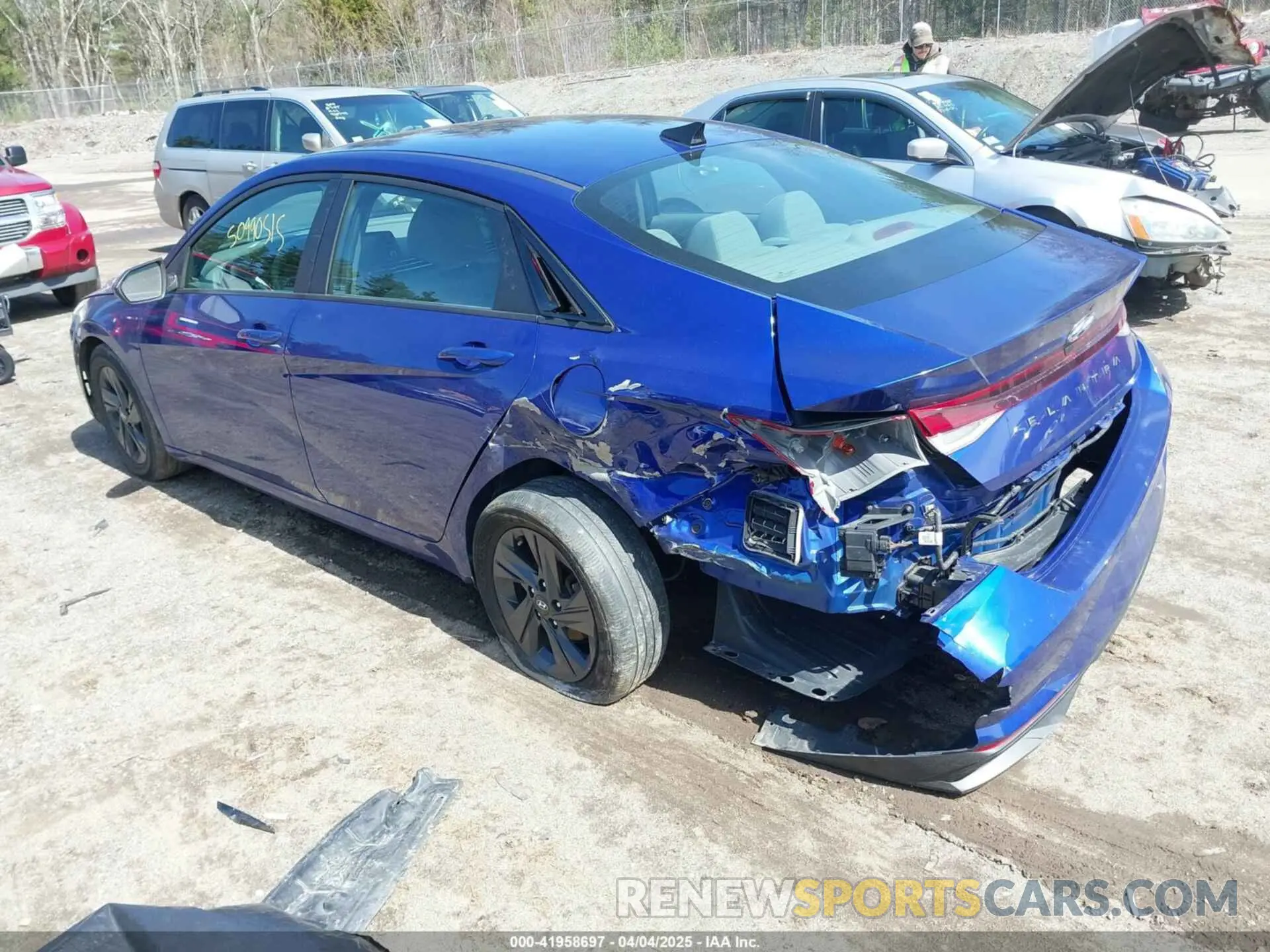 3 Photograph of a damaged car KMHLM4AG5MU073105 HYUNDAI ELANTRA 2021