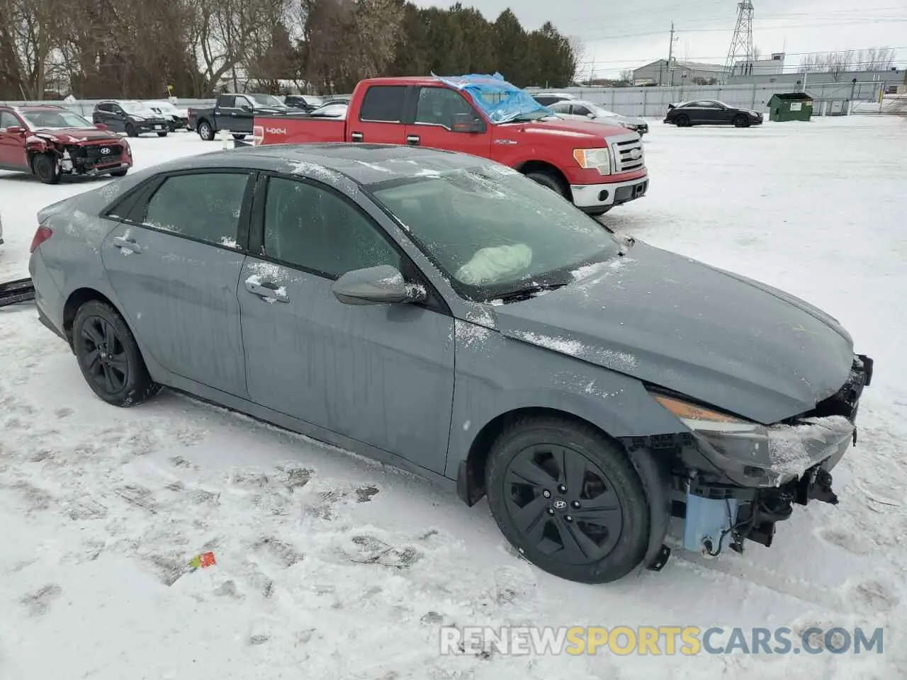 4 Photograph of a damaged car KMHLM4AG5MU105020 HYUNDAI ELANTRA 2021