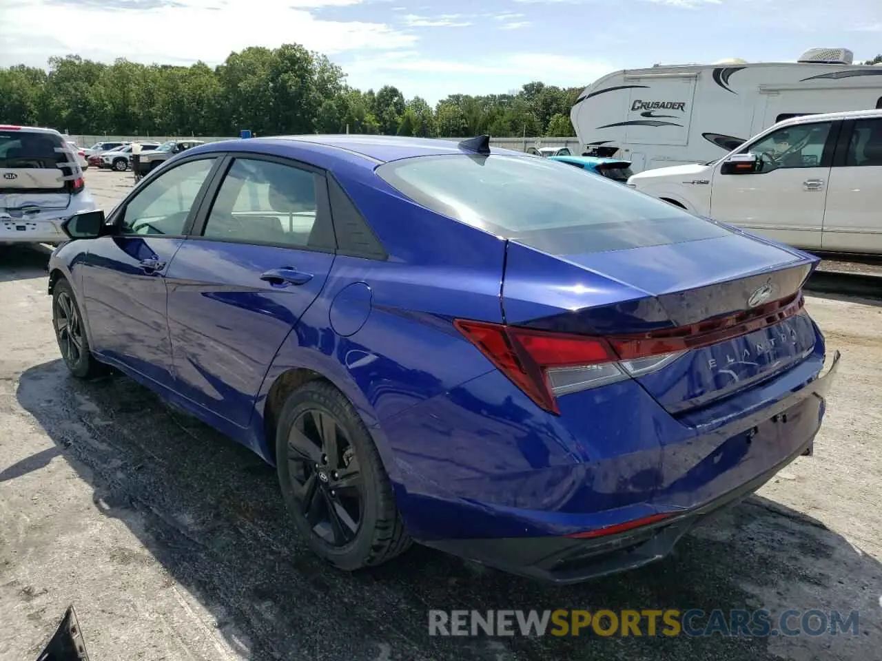 2 Photograph of a damaged car KMHLM4AG5MU105695 HYUNDAI ELANTRA 2021