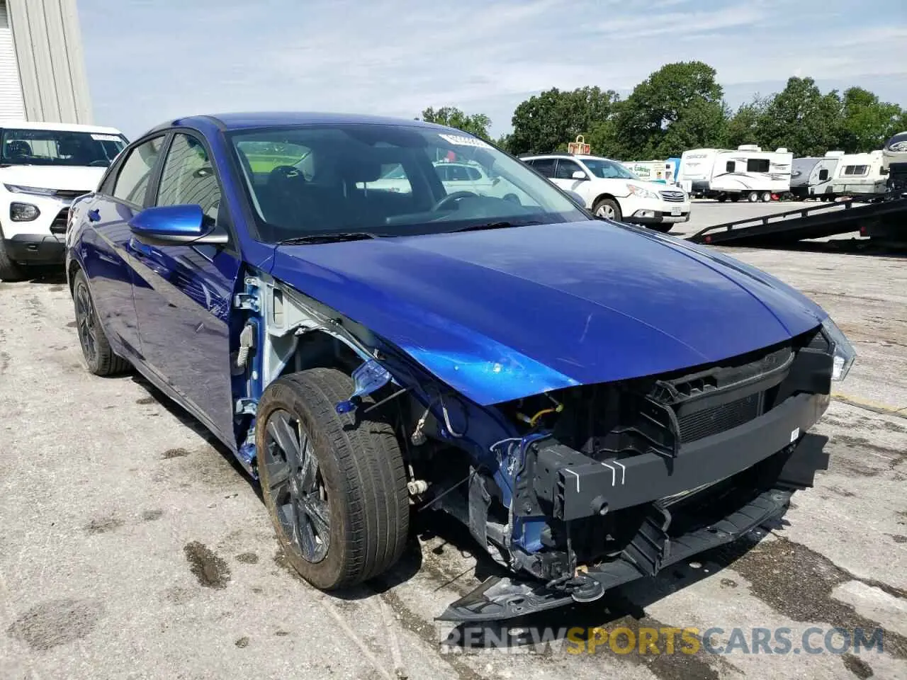 4 Photograph of a damaged car KMHLM4AG5MU105695 HYUNDAI ELANTRA 2021