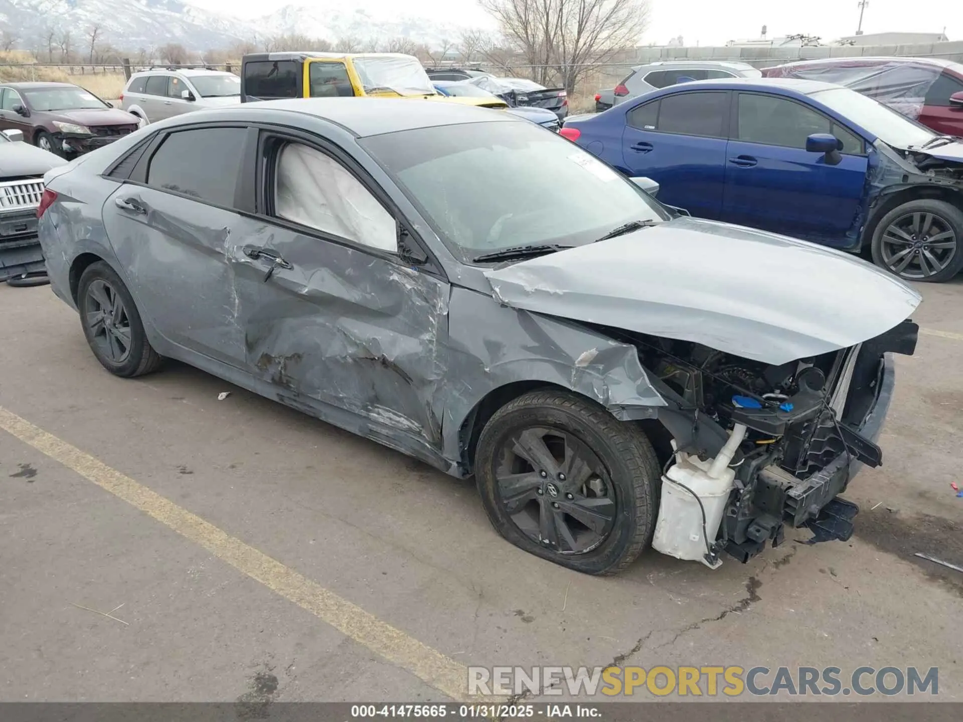 1 Photograph of a damaged car KMHLM4AG5MU116681 HYUNDAI ELANTRA 2021
