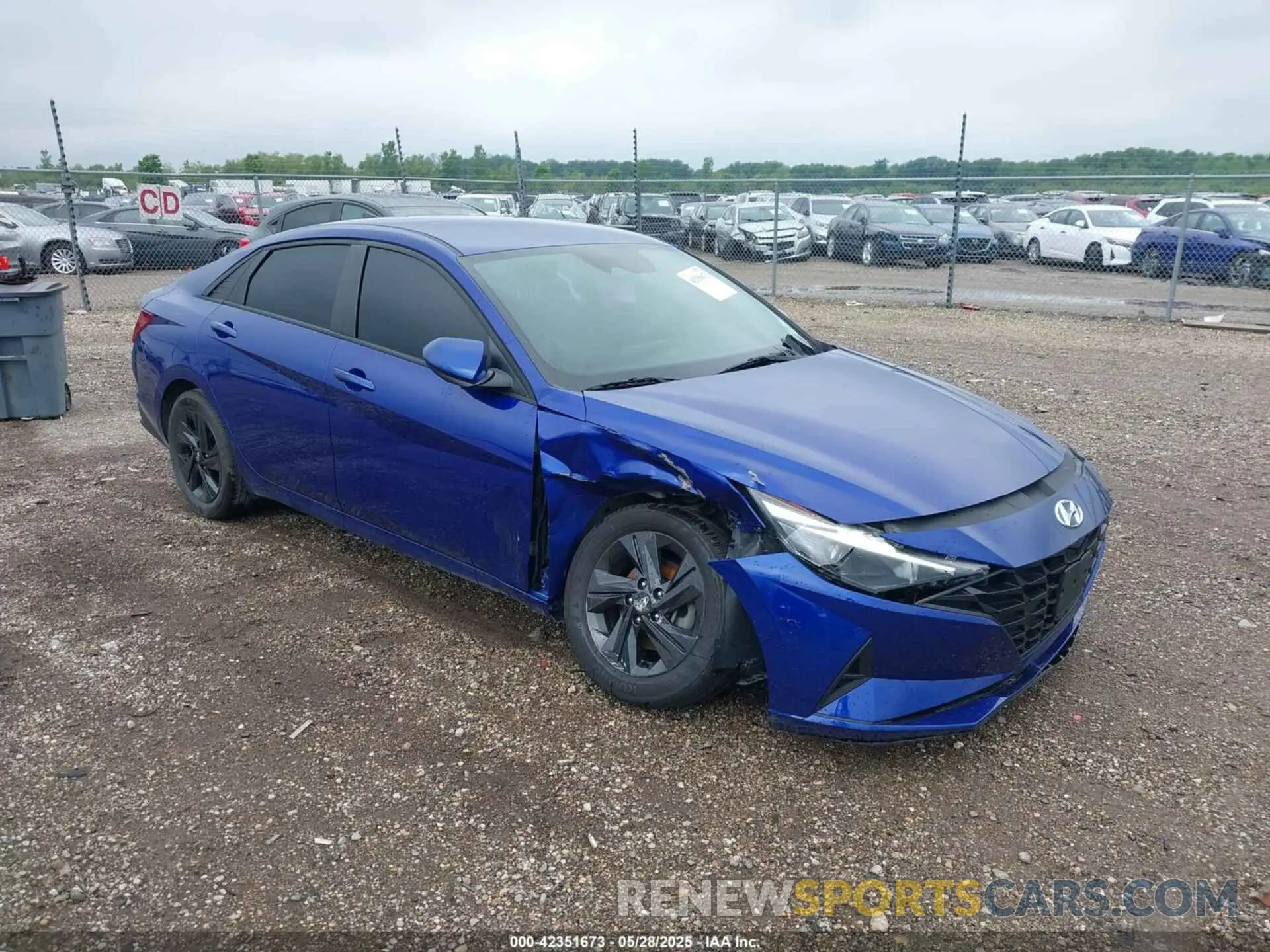 1 Photograph of a damaged car KMHLM4AG5MU120116 HYUNDAI ELANTRA 2021