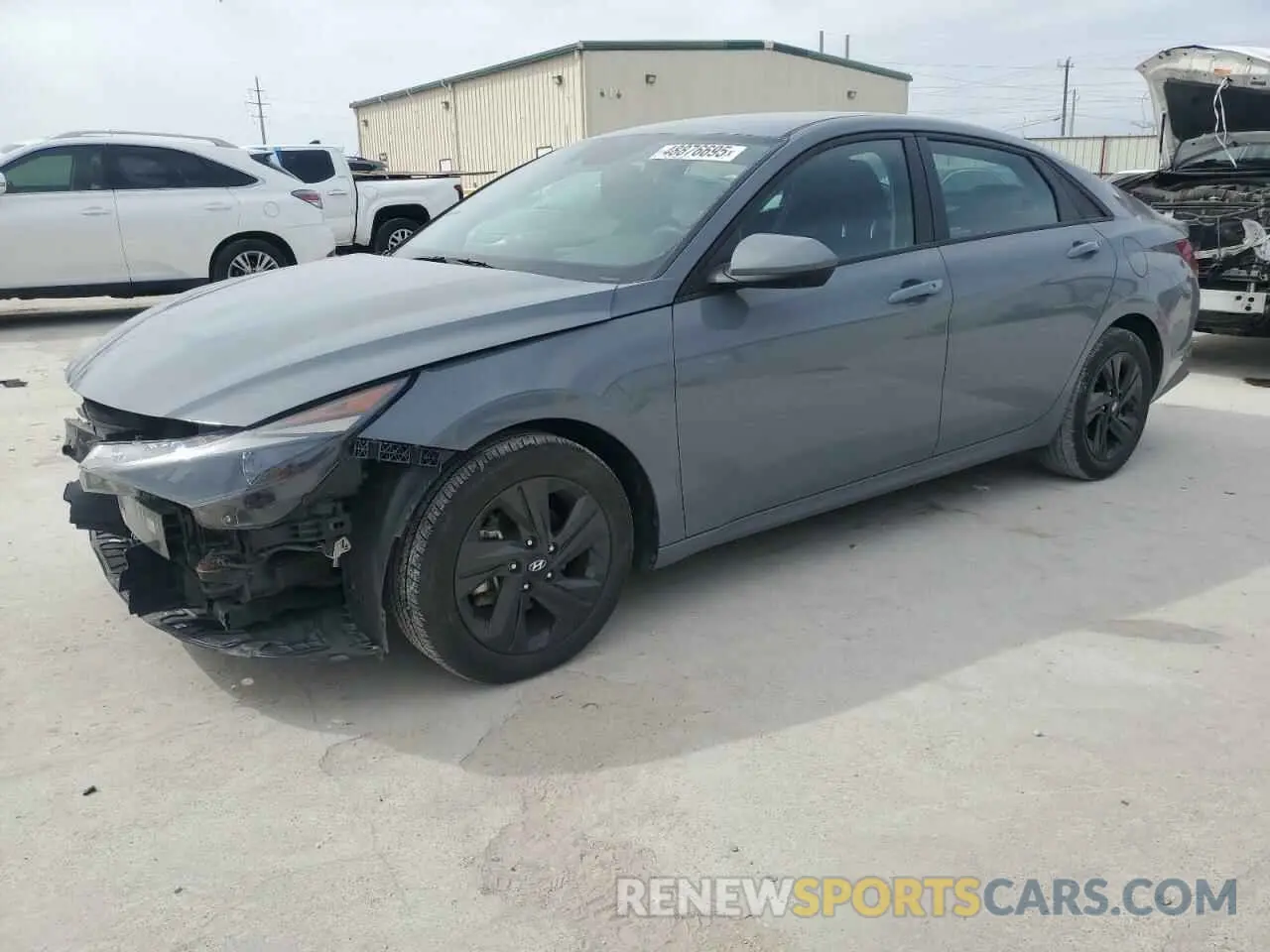 1 Photograph of a damaged car KMHLM4AG5MU130077 HYUNDAI ELANTRA 2021