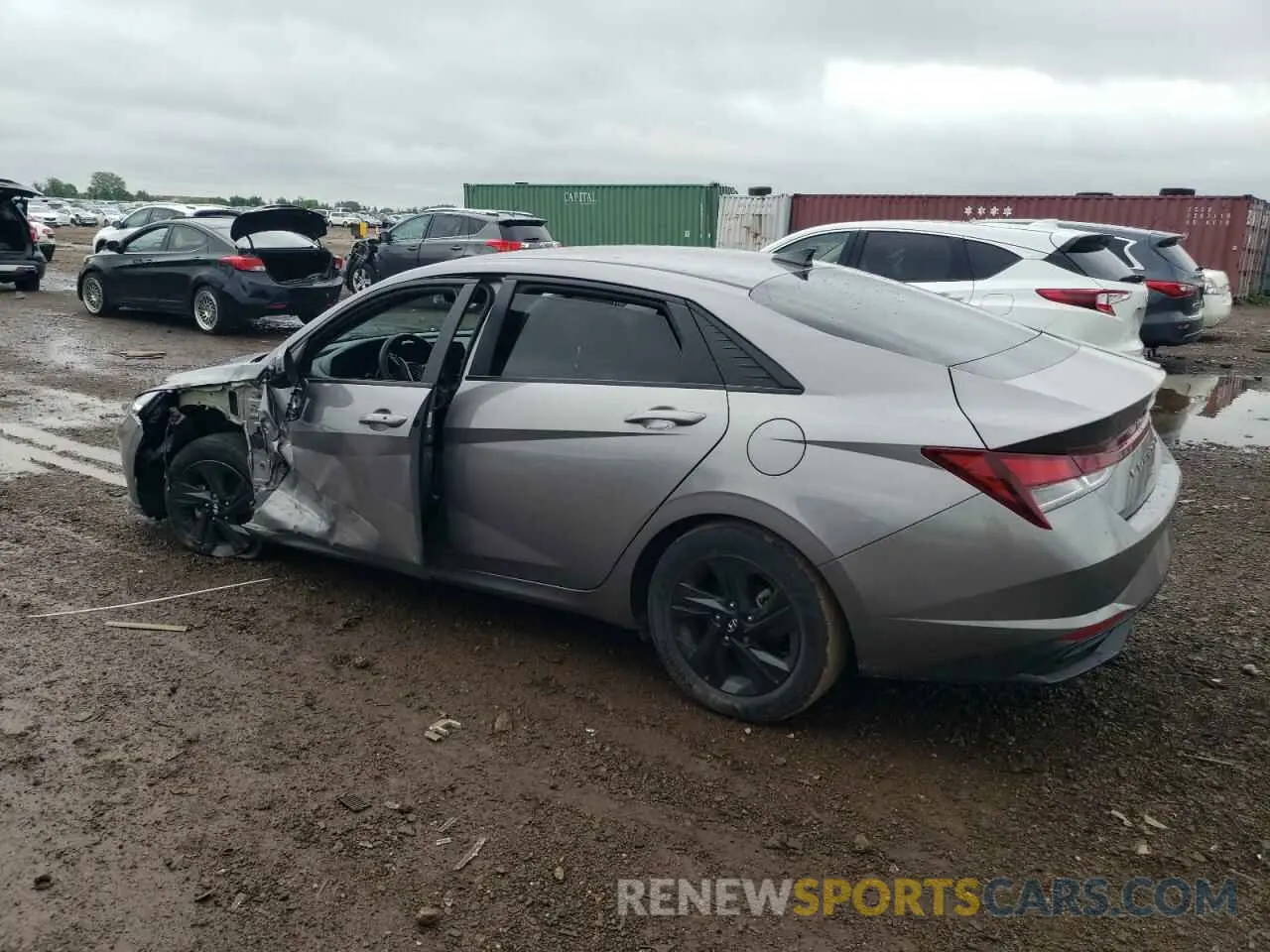 2 Photograph of a damaged car KMHLM4AG6MU070956 HYUNDAI ELANTRA 2021