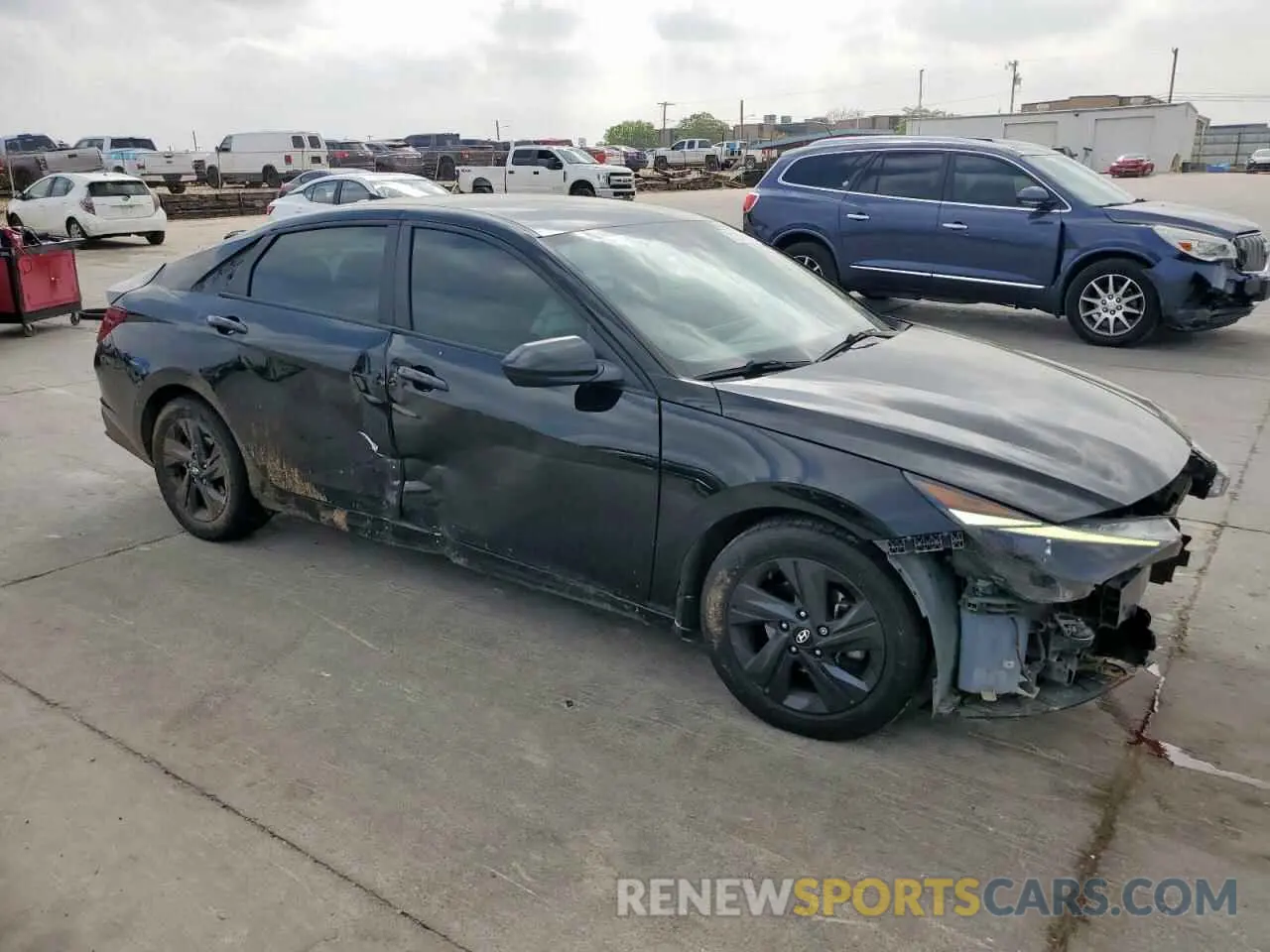 4 Photograph of a damaged car KMHLM4AG7MU070237 HYUNDAI ELANTRA 2021