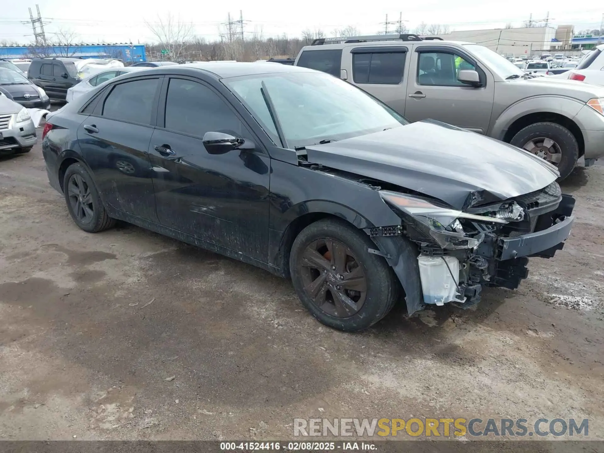 1 Photograph of a damaged car KMHLM4AG7MU070707 HYUNDAI ELANTRA 2021