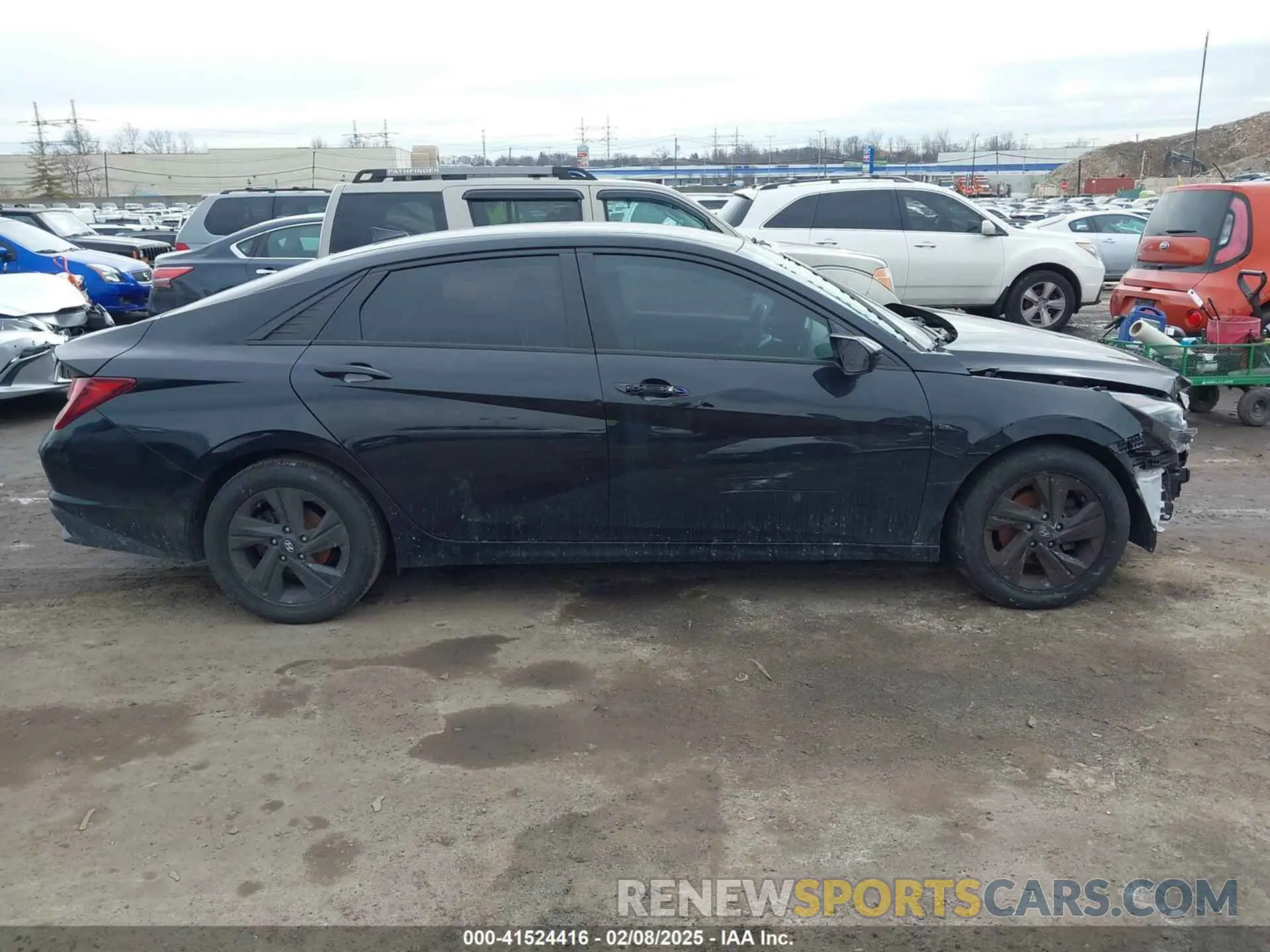 13 Photograph of a damaged car KMHLM4AG7MU070707 HYUNDAI ELANTRA 2021