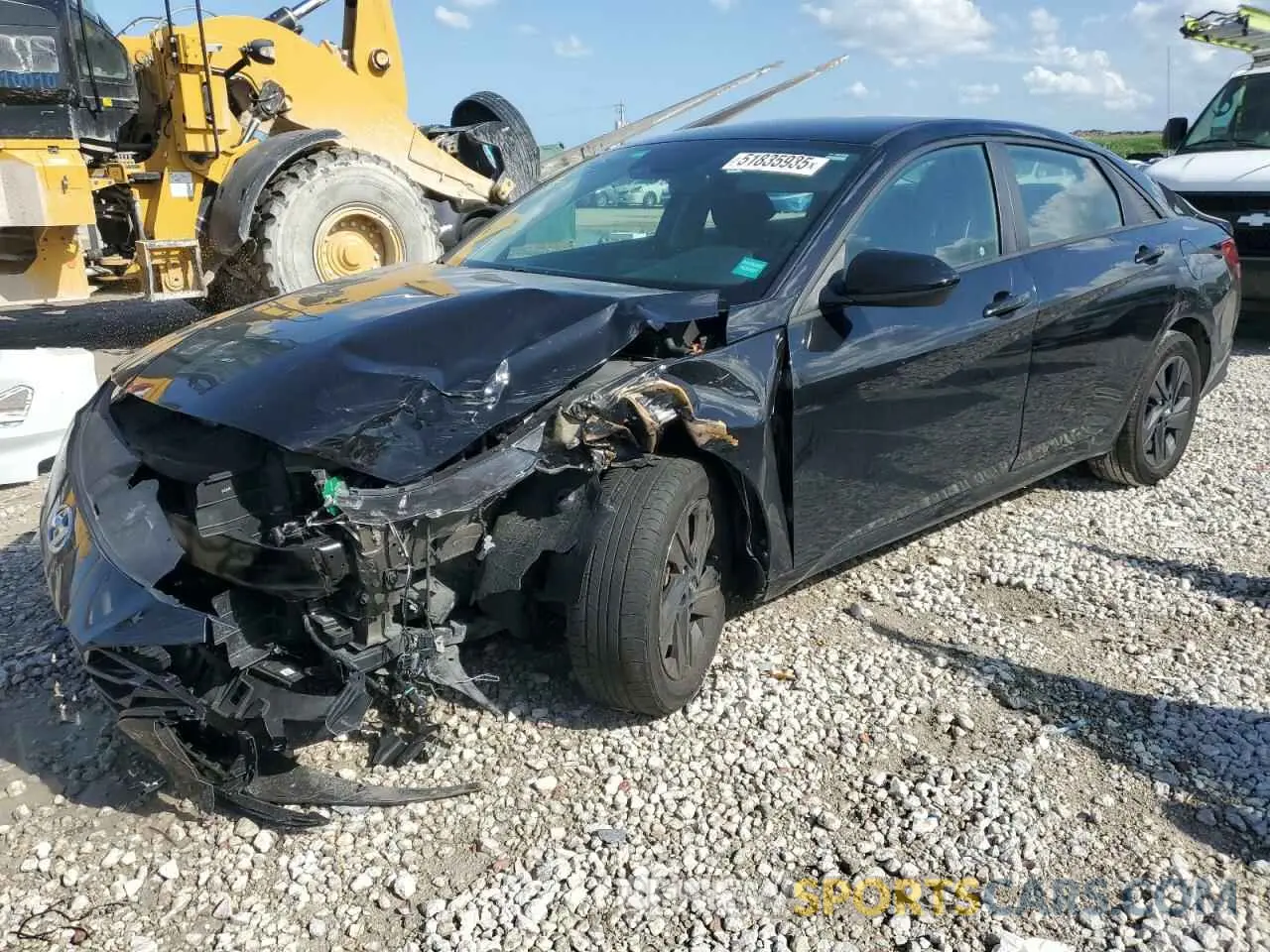 1 Photograph of a damaged car KMHLM4AG7MU101986 HYUNDAI ELANTRA 2021