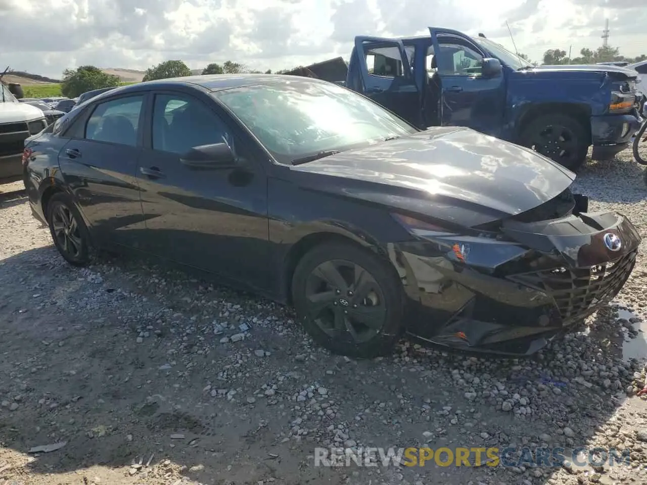 4 Photograph of a damaged car KMHLM4AG7MU101986 HYUNDAI ELANTRA 2021