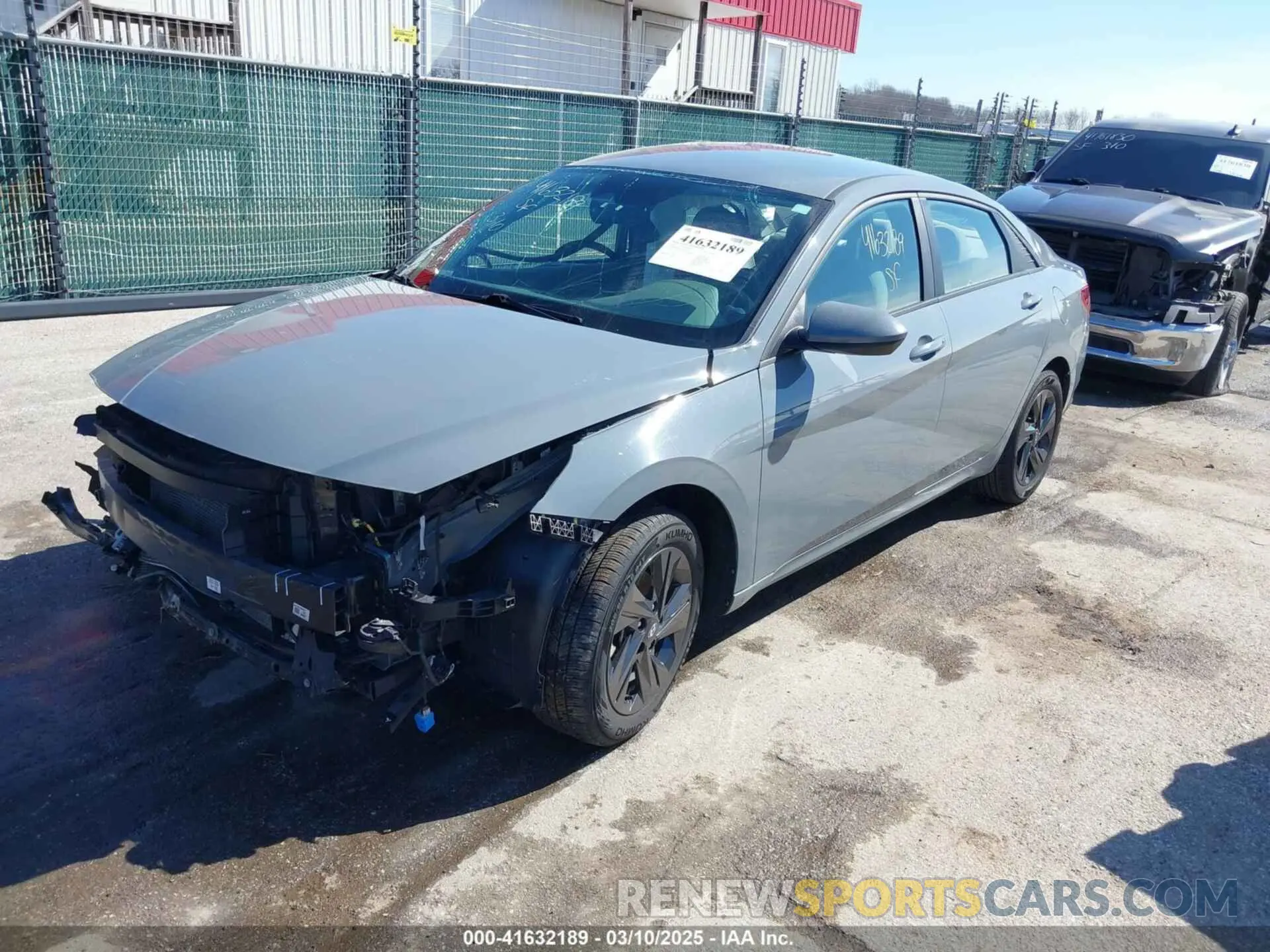 2 Photograph of a damaged car KMHLM4AG7MU105570 HYUNDAI ELANTRA 2021