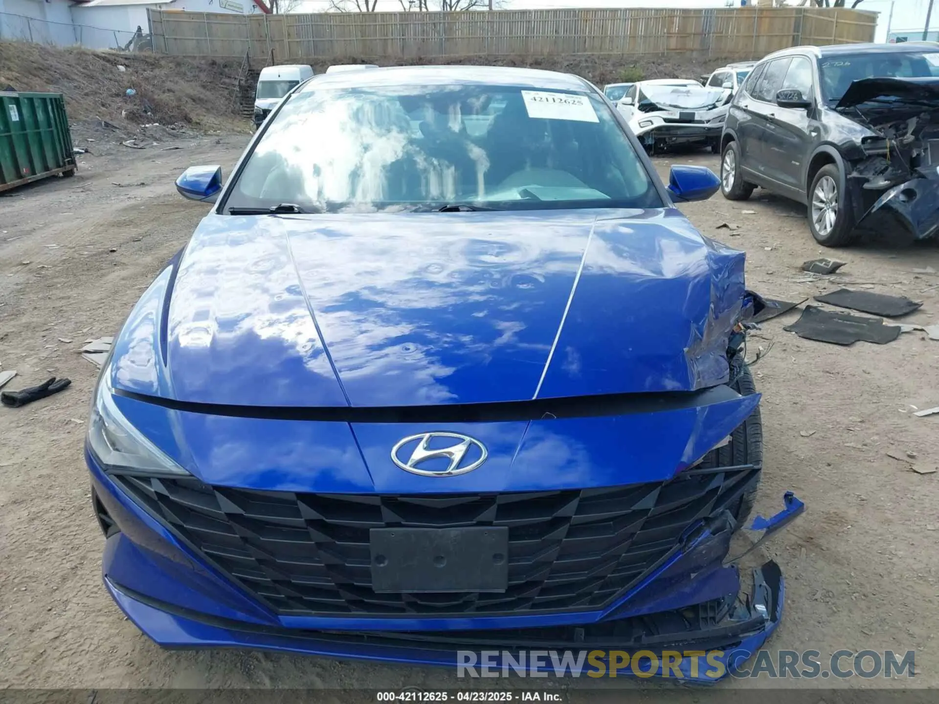 12 Photograph of a damaged car KMHLM4AGXMU070121 HYUNDAI ELANTRA 2021