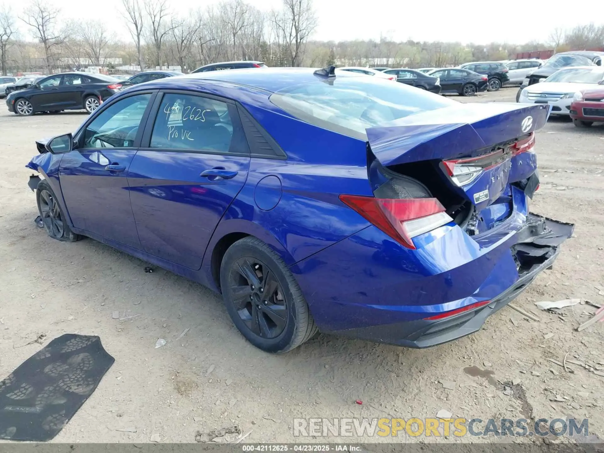 3 Photograph of a damaged car KMHLM4AGXMU070121 HYUNDAI ELANTRA 2021