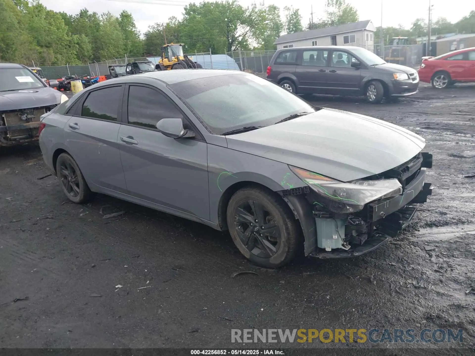 1 Photograph of a damaged car KMHLM4AGXMU110827 HYUNDAI ELANTRA 2021